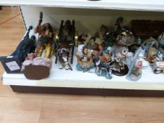 A large collection of ceramics, resin fi