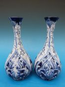 A rare pair of  Moorcroft MacIntyre Flor