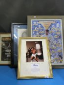 A framed FA Cup Final 1996 programme mon