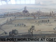 A framed and glazed coloured print 'The