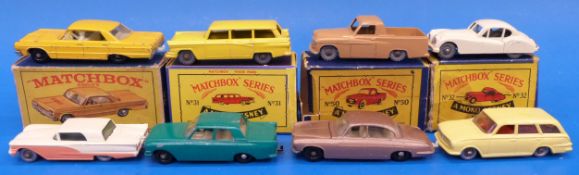 Eight Matchbox diecast model vehicles (f