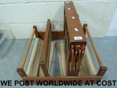 A four-shaft table loom by Dryad, Leices