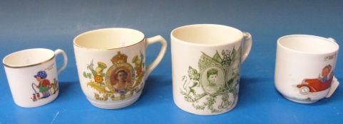 Two Mabel Lucie Attwell mugs and two cor