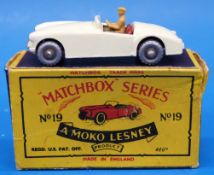 Matchbox 19 diecast model MGA with silve
