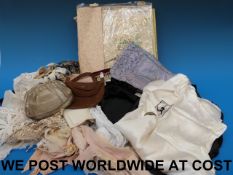 A collection of vintage textiles to incl