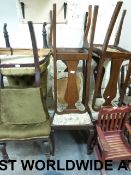 A pair of late 19th/early 20thC upholste