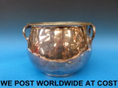 A Harrods plated jardiniere