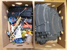 Two Meccano sets, combat set and a motor