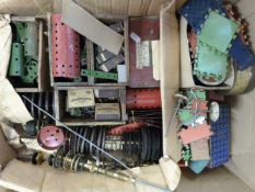 A large collection of Meccano to include