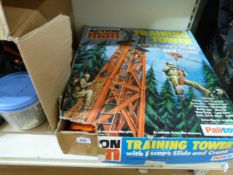 An Action Man training tower with escape