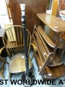 An Ercol tea trolley, rocking chair, she