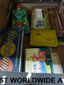 A Tail-less Donkey game, a clockwork tin