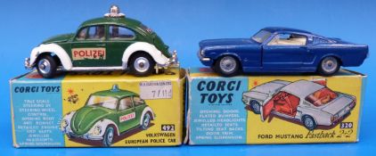 Two Corgi Toys diecast model cars, 320 F