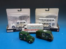Two Corgi Beatles diecast model vehicles