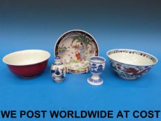 A collection of Chinese ceramics includi