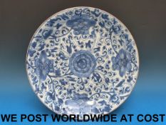 A Chinese Kangxi period (1662-1722) blue