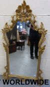 A large gilt framed mirror (width 67cm,