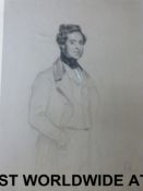 A charcoal and pastel portrait of Disrae