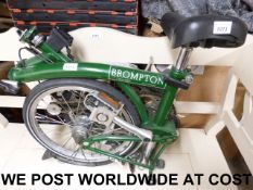 A Brompton folding bike