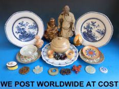 A collection of various Chinese items in