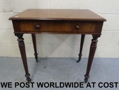 A Georgian mahogany writing table with s