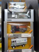 Eighteen Corgi Classics vans and lorries