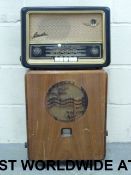 An Art Deco style Philips valve radio to