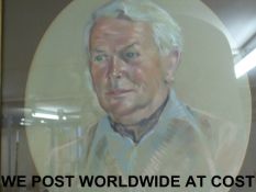 Oval pastel portrait of a gentleman poss