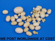 A collection 19thC ivory beads of variou