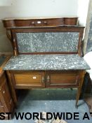 A late 19thC / early 20thC marble topped
