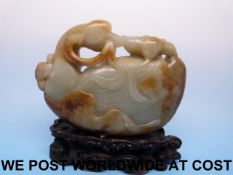 A fine 18thC Chinese pale celadon and ru