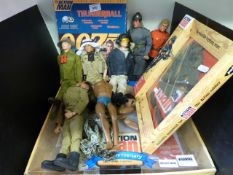 A collection of Action Man figures to in