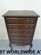 A late 19thC /early 20thC six-drawer mus