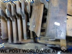 A large collection of 19thC woodworking