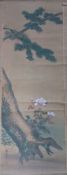 A Chinese scroll picture of a flower and