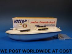 A Sutcliffe clockwork motor torpedo boat