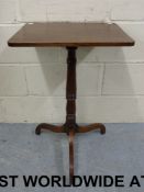 A 19thC tripod table (width 46cm, height