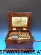 A Symphonion table disc music box c1890