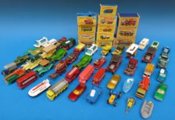 Sixty Matchbox diecast model vehicles (1