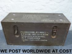 A German military wooden box (possibly u