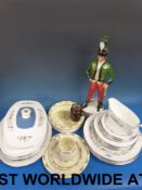 A collection of ceramics including Doult