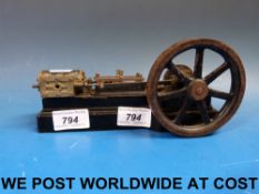 A Stuart Turner S50 live steam mill engi