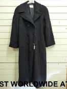 Alexander McQueen ladies' blue wool coat