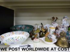 A collection  of various ceramics and gl