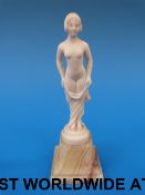 An European ivory figure of a female nud