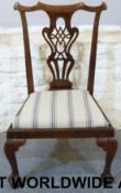 A Georgian mahogany dining chair
