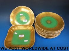 A 19th/20thC Minton dessert service on a