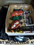 Collection of Scalextric vehicles includ