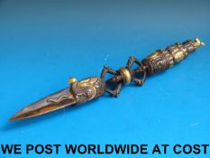 WITHDRAWN A massive Tibetan bronze phurb