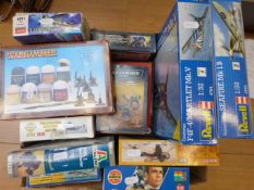 A collection of Airfix, Revell and Warha